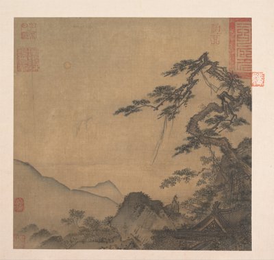 Landscape with great pine, second quarter of the 13th century by Ma Lin