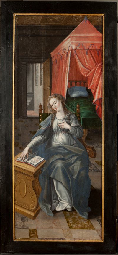 Adoration of the Magi, Triptych, Right panel back part by Maarten de Vos