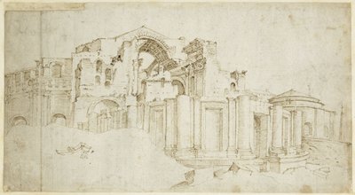 Southern Cross Arm of the New Building of St. Peter by Maarten van Heemskerck