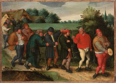 The Procession of the Groom by Maerten van Cleve