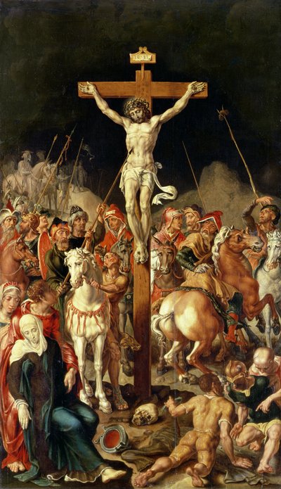 Calvary, Central Panel of a Triptych by Maerten van Heemskerck