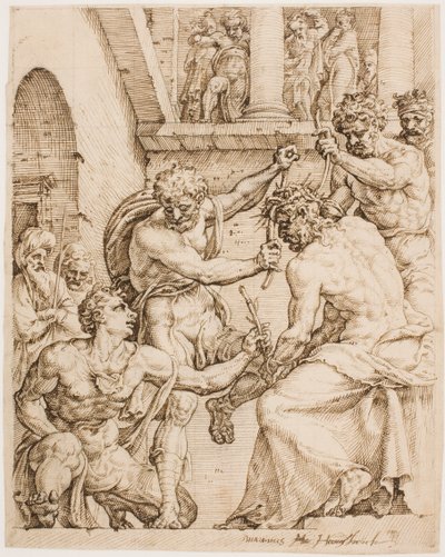 Christ Being Crowned with Thorns by Maerten van Heemskerck