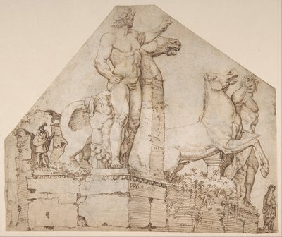 The Dioscuri on Monte Cavallo by Maerten van Heemskerck