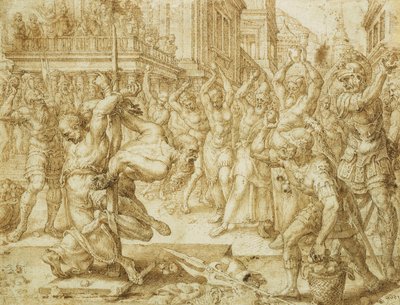 The Stoning of the Elders, from the Story of Susanna by Maerten van Heemskerck