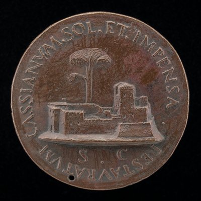Fortress with a Tall Tree (reverse) by Maffeo Olivieri