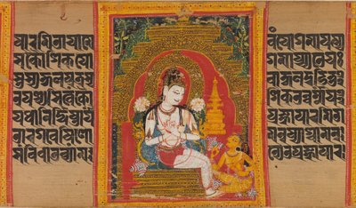 Bodhisattva Avalokiteshvara Expounding the Dharma to a Devotee by Mahavihara Master