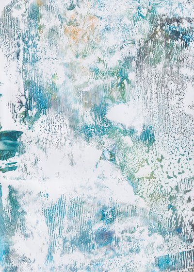 Abstract Icy Blues by Maira Ribena