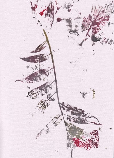Dark Leaf Impressions by Maira Ribena