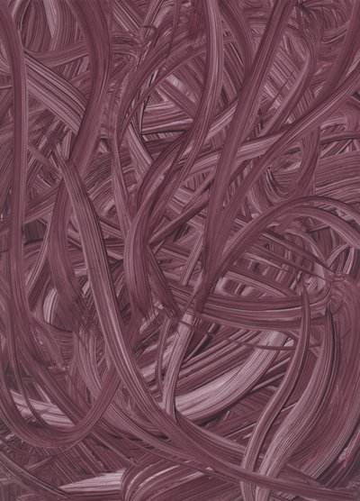 Flowing Plum Strokes by Maira Ribena