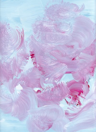 Fluid Pink Blue Hues by Maira Ribena