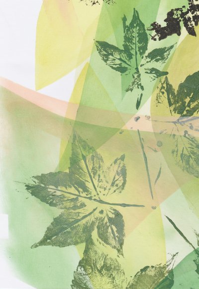 Green Leaf Overlays by Maira Ribena