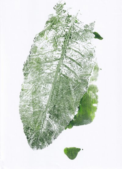 Organic Leaf Print by Maira Ribena
