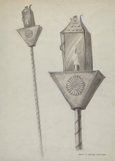 Penitente Processional Lantern, c. 1937 by Majel G. Claflin