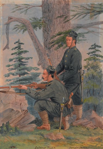 Lalsing Thapa and Jangir Thapa of the 5th Goorkha Regiment by Major General R.G. Woodthorpe