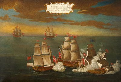 Capture of a Turkish Ship by a Squadron of the Order, Ships Under the Command of Frere Giuseppe de Langu, Off Carthage by Maltese School