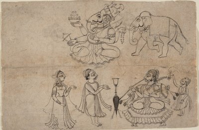 Portrait of Manya Sahib Man Rup Sagarji by Manaku