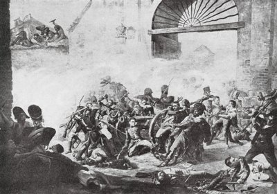 The Insurrection at Madrid by Manuel (after) Castellano