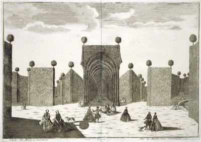 The Topiary Gardens, from Delights of the Villa Castellazzo, by Domenico Felice Leonardi by Marc