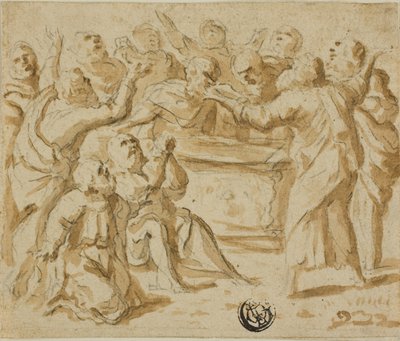 Assumption of the Virgin: Lower Half by Marcantonio Bassetti