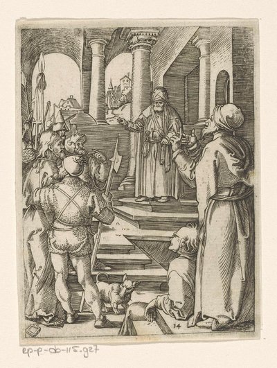Christ before Pilate (Passion of Christ) by Marcantonio Raimondi