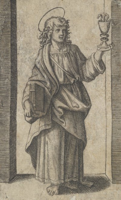 Saint John, Book in Right Hand Chalice in Left, from the Series 
