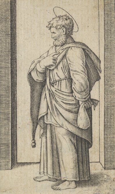 Saint Matthew, a small sack in his left hand, from the series 