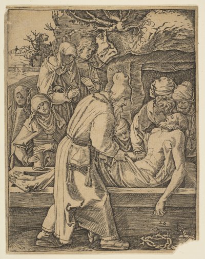 The Deposition, from The Small Passion by Marcantonio Raimondi