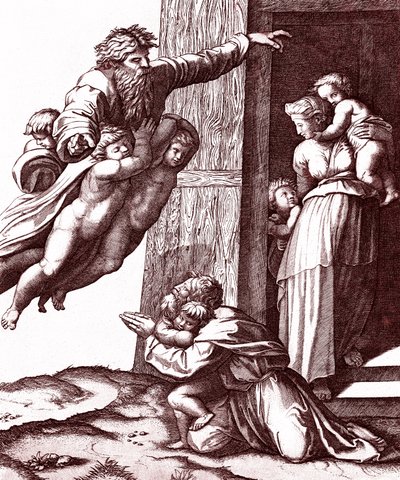 The vocation of Abraham by Marcantonio Raimondi
