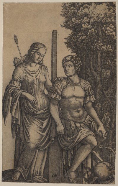 Venus Appearing to Aeneas by Marcantonio Raimondi