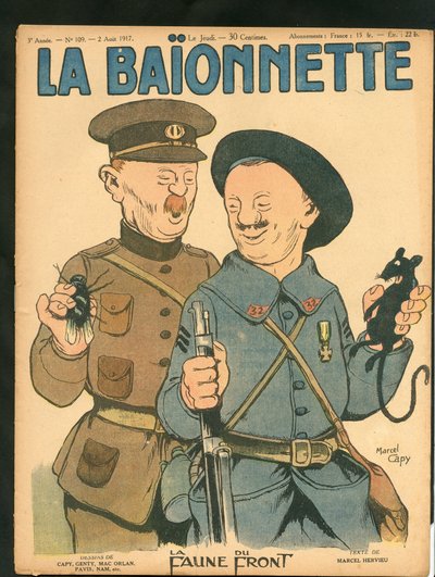 Cover of La Baionnette, Satirical in Colors by Marcel Amable O.L. Capy