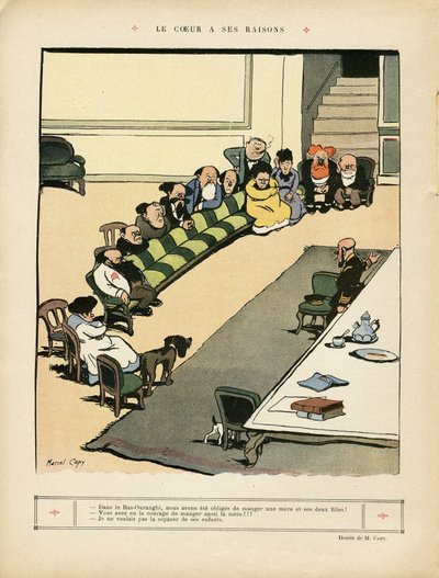 Illustration by Marcel Capy (1865-1941) in Le Rire by Marcel Amable O.L. Capy