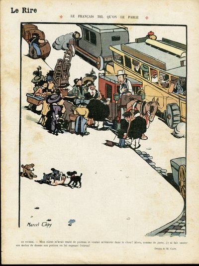 Illustration of Marcel Capy (1865-1941) in Le Lire by Marcel Amable O.L. Capy