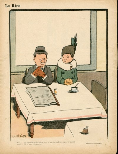 Red Laughter, Satirical in Colors by Marcel Amable O.L. Capy