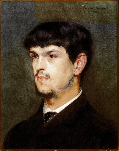 Portrait of the French Composer Claude Debussy by Marcel Andre Baschet