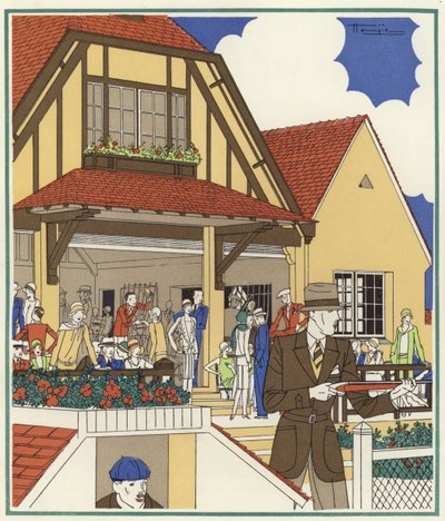 Pigeon-Shooting Club at Le Touquet by Marcel Jacques Hemjik