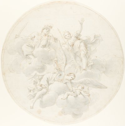 The Chastisement of Cupid by Jealousy in the Presence of Diana and Mars by Marcantonio Franceschini