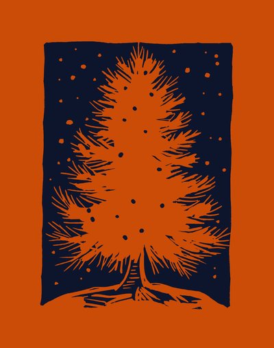 Red Christmas tree by Marco Campedelli