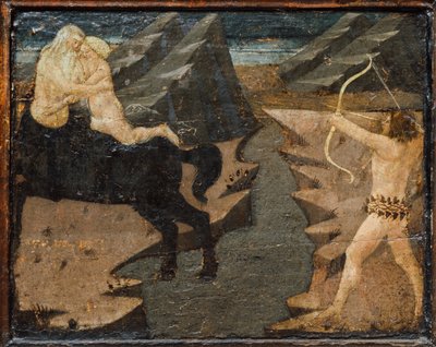 Cassone with Battle Scene and Scenes from the Labors of Hercules, Florence, Italy by Marco del Buono Giamberti