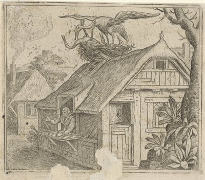 Fable About Storks and Their Religion by Marcus Gheeraerts (I) (attributed to)