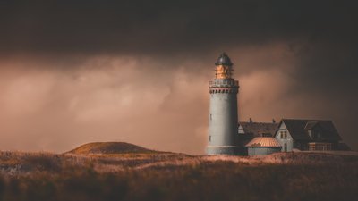 Moody Coastal Lighthouse by Marcus Hennen