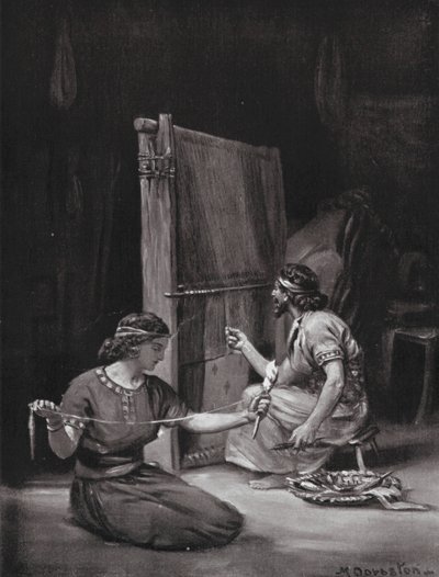 A Babylonian Loom by Margaret (after) Dovaston