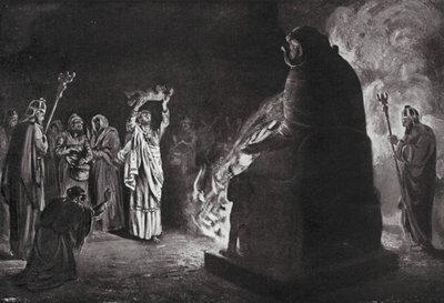 A Phoenician Sacrifice to Moloch by Margaret (after) Dovaston