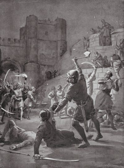 Capture of Lisbon by Margaret (after) Dovaston