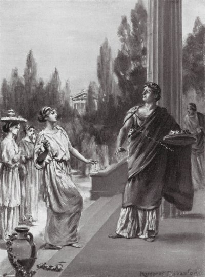 Hipparchus Insults the Sister of Harmodius by Margaret (after) Dovaston