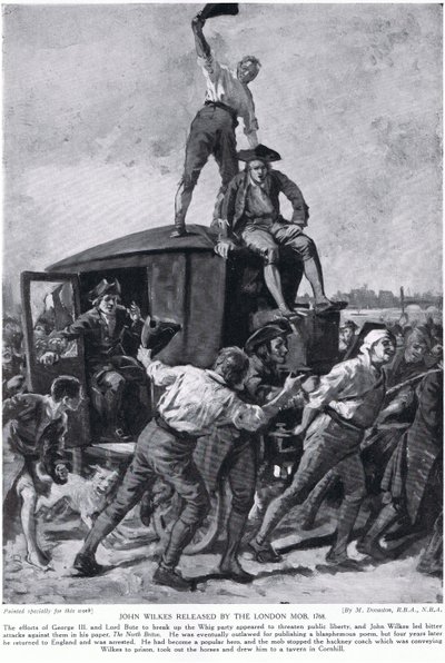 John Wilkes Released by the London Mob by Margaret (after) Dovaston