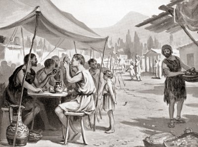 One of the Laws of Lycurgus, the Spartan Reformer, Was That No One Should Eat Their Meals at Home or in Private, from Hutchinson