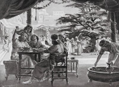 Rejoicing in Babylon on the Rebuilding of the City by Esarhaddon by Margaret (after) Dovaston