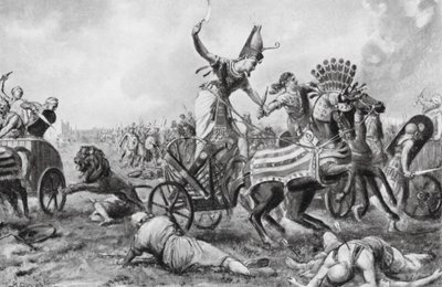 The Battle of Kadesh by Margaret (after) Dovaston