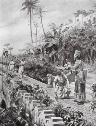 The Hanging Gardens of Babylon by Margaret (after) Dovaston