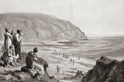 The Arrival of the Phoenicians on the Eastern Shores of the Mediterranean, circa 1500 BC, from Hutchinson